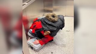 Too Sad..Man Dies with his Dog in his Backpack and a Crack Pipe in his Hand