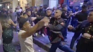 Group of Low Intelligent Thugs Try Taking on Entire Battalion of Marines at a Bar.