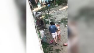 Woman in Towel gets Caught Cheating with, How Old is that Kid?