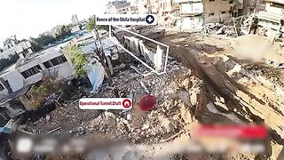 IDF releases video with the existence of a tunnel system near Al-Shifa hospital.