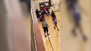 Entire Basketball Team Attacks the Referee after Losing