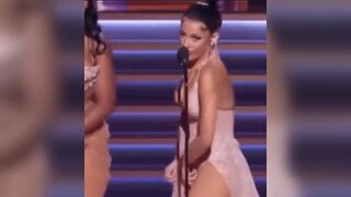 First Trans to Compete in Ms. Universe doing the "tuck" to Make Sure We All Know