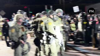 Breaking: Federal police officers make several arrests outside the ICE facility in Portland. Riots assault officers with heavy rocks and projectiles. Chaos.
