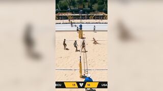 Possibly the Best Volley in Volleyball History..this is Amazing