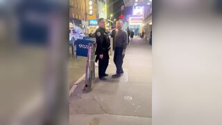 Rabbi Shmuley loses his mind and demands that New York police officer arrest a random