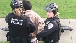 2 Female Cops are Power Hungry..Watch this Pathetic Arrest