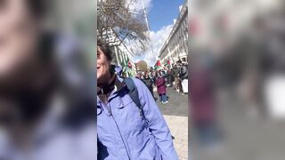 Iranian woman goes nuclear on a white liberal supporting a Terr*rist Regime