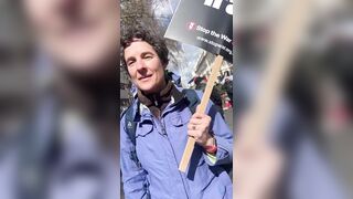 Iranian woman goes nuclear on a white liberal supporting a Terr*rist Regime