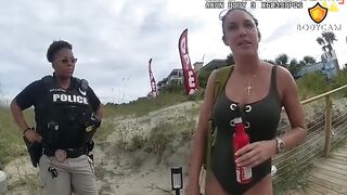 Cops Confront Chick over Public Masturbation... Her Answer Sends her to Jail.