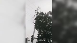 Chinese Man wanted to Make sure the Electric Wiring Worked