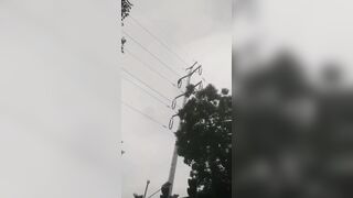 Chinese Man wanted to Make sure the Electric Wiring Worked