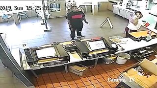 Fed up McDonalds Manager Throws a Full Blown Blender at a Customer.