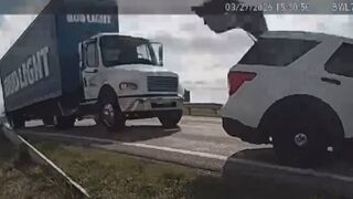 WILD: Drunk man steals Bud Light truck hits patrol car before pepper balls force him out