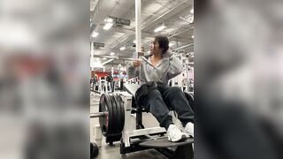 Roid Rage Gym Rat goes off on Girl for Recording her Workout