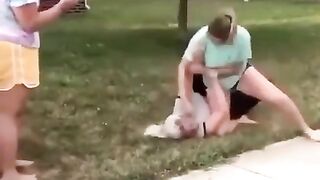 Teen Girl Beats the Heck out of Older Woman in Street Fight