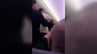 Huge Brawl Breaks out on a Flight from Paris (Damn, Near Whole Plane)