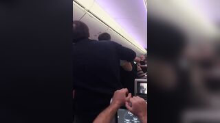 Huge Brawl Breaks out on a Flight from Paris (Damn, Near Whole Plane)