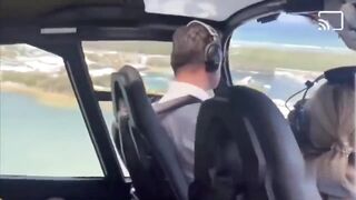 Helicopter Collides with Plane in Mid-Air (Point of View of Passenger) 9 Died
