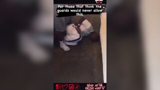 In Prison, Inmate is Tied Up and Whipped in the Face (Watch End for Damage)