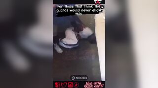 In Prison, Inmate is Tied Up and Whipped in the Face (Watch End for Damage)