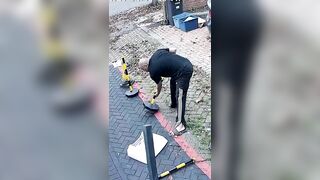 Black Man Racially Abuses His Neighbour & Vandalises His Property