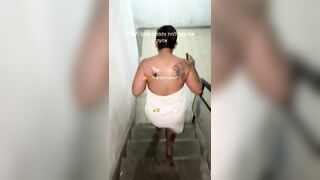 An Israeli woman was taking a shower when an Iranian missile struck her home.