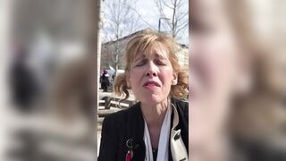 She is so upset with Trump