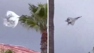 COOL: U.S. Military Plane Turns on a Dime at Crazy Speeds Over Residential Neighborhood. ????