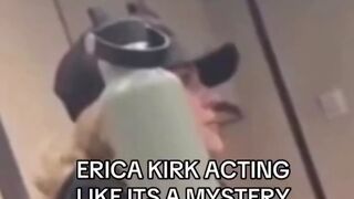 Erika Kirk pretends like she doesn't know Charlie's position on war with Iran.