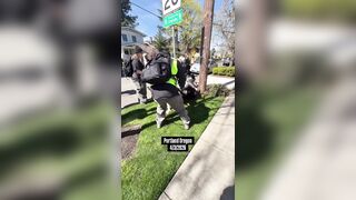 Far-left extremists got into a mob beating of a live streamer outside Mayor’s house