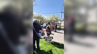 Far-left extremists got into a mob beating of a live streamer outside Mayor’s house