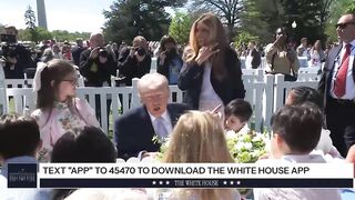 LMAO! Kid yells at President Trump: "Who IS that?!" referring to Melania Trump.......