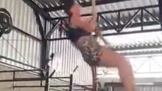 Woman Exercising on the Rope Snaps her Arm in Half (Watch Full Video shows Injury)