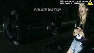 Entitled Drunk Girl Crashes And Flips Her Car, Acts Like A Childish Brat