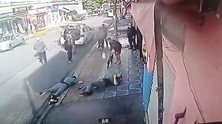 Detainee with No Gun, makes a Fool out of 2 Armed Brazilian Police...Watch your Sidearm at all Times