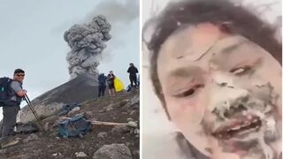 Female Mountain Climber Films her last Minute as Volcano Errupts