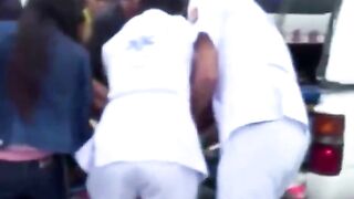 Truck Driver Loses Control and Flies Out of Cab