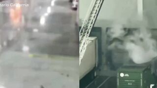 Americans are sick of everything! Chaos as an employee starts a massive fire inside a 1.2 million square foot warehouse filming himself on Instagram as he sets toilet paper packages ablaze
