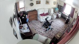 Paramedic Steals Cash from a Patient then looks up to see a Camera..Hi!
