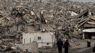Drone Video Reveals Gaza's Vast Rubble Fields After Years of War