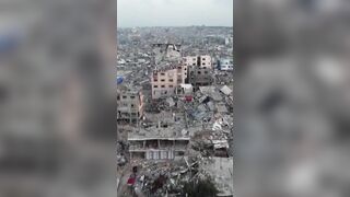 Drone Video Reveals Gaza's Vast Rubble Fields After Years of War
