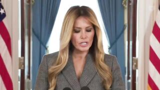 Melania Trump responds to critics claiming she met Trump through Epstein