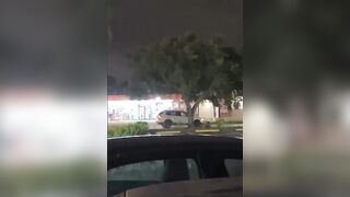 Motorcyclist gets tased as he tries to flee a police and gets smacked by a car