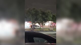 Motorcyclist gets tased as he tries to flee a police and gets smacked by a car