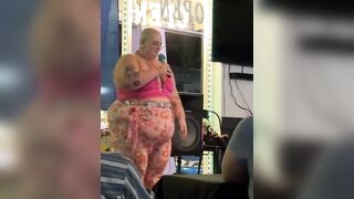 Trans non-binary ‘comedian’ and body positivity activist attempting to crack jokes