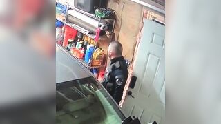 This is How Cops get a Bad Rep. Watch this Cop intentionally Damage Car with while performing a Search