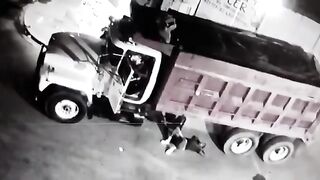 Truck Driver Forgets Something after a Long Nap Break...Just Watch