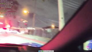 Streamer was nearly caught in the crossfire during a random shootout at car takeover