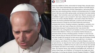 WOW! President Trump just went OFF on Pope Leo "I like his brother Louis much better