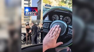 Two women arrested for reckless driving after waving a wild sign and desperately trying to get other drivers’ attention